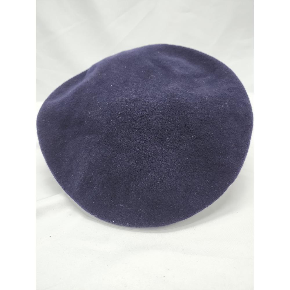 Kangol 100% Wool Beret Flat Cap Unisex Navy Classic Vintage Style Hat